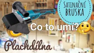 Satinační válcová bruska #diy #workshop #woodworking #howto #powercarving