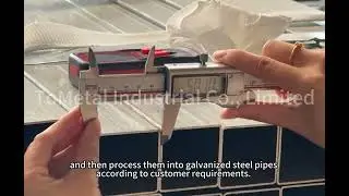Galvanized steel pipe production and delivery process video