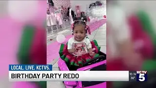 Kansas City community rallies for birthday party redo