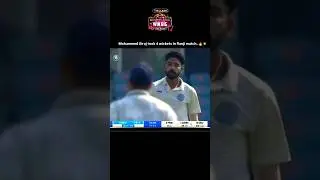 Mohammed Siraj took 4 wickets in Ranji trophy 2025 #cricket #championstrophy2025