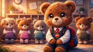 Wait after the Bell when Dad is Late| Fear of Being Left Behind| Teddy Bear| #emotional #animation