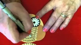 Pop-up Owl Card with Zentangle®