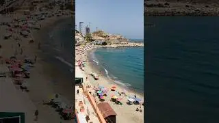 Catalan bay 🏖️ Gibraltar British territory 🇬🇮 #beachlove #beachlife #summervibes #shorts #beaches