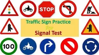 Road Sign for Driving License Signal Test Part-2