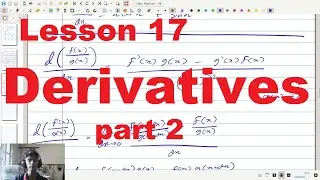 Derivatives part 2 : Lesson 17 (Grade 12 English medium)