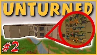 INSANE ADMIN CLAN SKY BASE RAID! 250+ SENTRIES! (Unturned Base Raid) Part #2