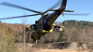 Modellflugschule Pöting Present XXL Mil Mi 24 Superhind with JetCat Power.