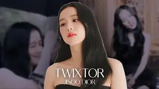 SLOWMO Twixtor Jisoo Dior photoshoot advertising paparazzi clips for edits 4k 2k blackpink