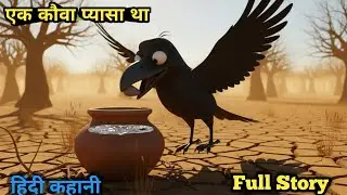 एक कौवा प्यासा था 🐦‍⬛| Ek kauwa Pyasa Tha Story In Hindi | Hindi Rhymes | कौवा की कहानी हिंदी में#ai
