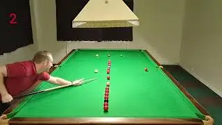 Line-up 1 Colour Challenge - Blue #snooker #practice #potting #challenge 