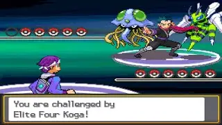 Pokemon Garbage Gold Deluxe - vs Corrupted Elite Four Koga
