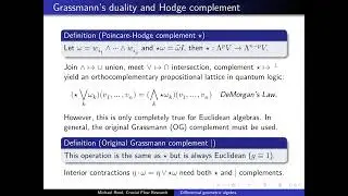Definition of Grassmann-Hodge ★ complement for geometric algebra