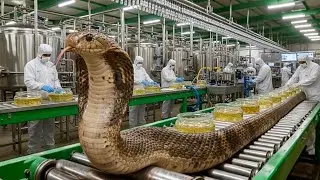 Inside a Snake Bioprocessing Factory: From Venom for Medicine and Leather for Fashion (Full Process)
