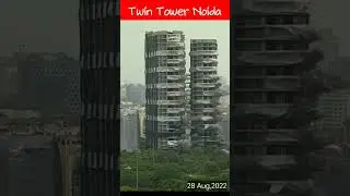 Twin Tower of Noida  demolished || Twin Tower Bomb Blast #shorts