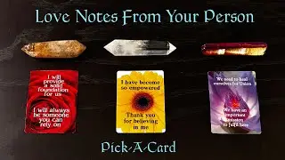 🌹💕LOVE NOTES FROM YOUR PERSON (message cards only) - Detailed Pick-A-Card💞Timeless Reading❤️