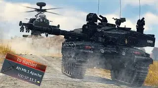 💀🇬🇧British HUNTER KILLER -  Challenger 2 Black Night & AH Mk.1 Apache | Ground Battle (WarThunder)