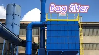bag filter working animation #bag filter dust collector# bag filter purging system