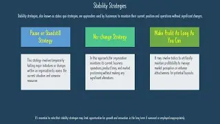 Growth Strategies: Stability