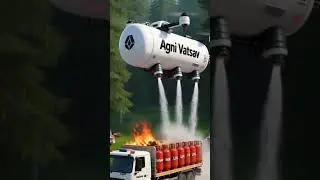 Firefighting Drone Hero! Watch It Snuff Out Massive LPG Cylinder Truck Blaze#shorts#firefighting...