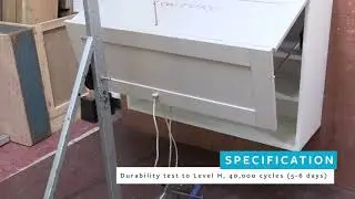 Cabinet door testing at FIRA International