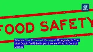 Import Export -FSSAI Registration