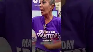 Refreshment stand worker refuses water to pro-Palestine protesters