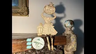 Spooky Halloween Girl with Pumpkin Head - Laser Cut File