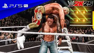 WWE 2K25 - John Cena & Logan Paul vs Jey & Cody Rhodes | Tag Team Extreme Rules | PS5&trade; Pro [4K60]