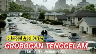 INFO BANJIR DI GROBOGAN HARI INI,6 Tanggul Jebol