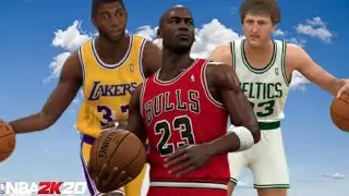 MAGIC JOHNSON, LARRY BIRD, & MICHAEL JORDAN Takeover The Park NBA 2K20.
