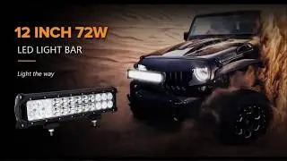 I installed 72W LED Light Bar Work Light as a Fog Lamp of a car! This is very Bright! DIY