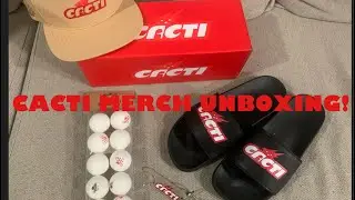 CACTI MERCH UNBOXING: Hat Key Chain Ping Pong Balls and Slides Review