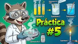 🧪 Práctica 5: TIPOS DE REACCIONES QUÍMICAS | Laboratorio Mapache 🦝