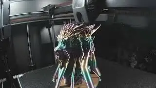 Dragon Head Statue 3D Print Timelapse