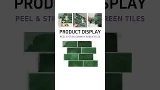Peel and stick subway green tiles#vividtiles#peelandsticktile#homedecor#peelandstick