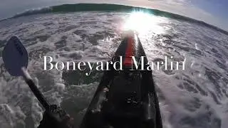 MARLIN# caught from a kayak, STEALTH TRIBE, trolled Pillie rig, Australian Marlin.