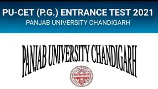 PU CET PG Admission 2021 | Panjab University Chandigarh