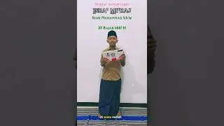 Sehari setelah Isra' Mi'raj Zacky khitan pakai kenang2an Abah Anza, moga tambah Sholeh Zacky 🤲
