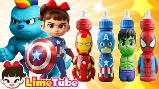 Superhero Juice Transformation! 🧃🦸&zwj;♂️ | Fun Drink Power Surprise | Nursery Rhymes Song for kids