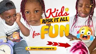Kids Risk It All for Fun, See What Happened At The End! #viral #zynnyfamilyshowtv #trending #family 