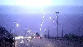 Let's take a ride to the Tucson airport during a severe thunderstorm with a microburst 05112019