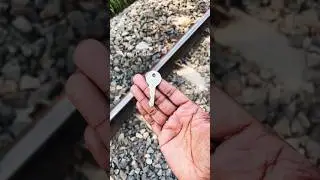 Train Vs Key Crushing Experiment 😳😎#shots #viral #youtubeshorts