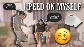 I PEED MYSELF PRANK ON BOYFRIEND *priceless reaction*