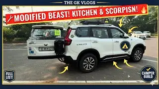 Mahindra Scorpio N OVERLANDING Build! | Tires, Sliders & Kitchen Setup Review