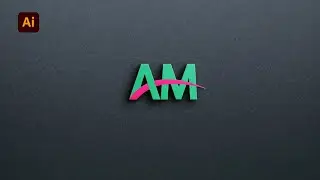 Как создать логотип AM в Illustrator | Учебное пособие по дизайну логотипа AM в Illustrator | Team Graphics