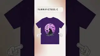 Celestial Kitty Cat Lunar Moon and Stars Tshirt Watercolor Art Crystal Ball with Cats and Bats