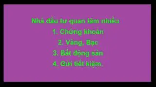 C&Aacute;C K&Ecirc;NH ĐẦU TƯ T&Agrave;I CH&Iacute;NH HIỆN NAY