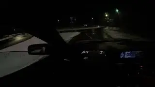 BMW M57 BIG TURBO STAGE 3 DRIFTING IN SNOW POV
