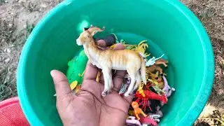 Plastic Animals Toys Unboxing Order Flipkart Amazon Dinosaurs, Rhinoceros, Elephant, Girrafe, Cow,