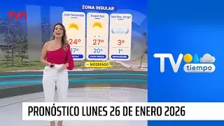 Pron&oacute;stico del tiempo: Lunes 26 de enero 2026 | TV Tiempo